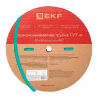 Трубка термоусадочная ТУТ нг 20/10 зел. (уп.100м)  tut-20-j