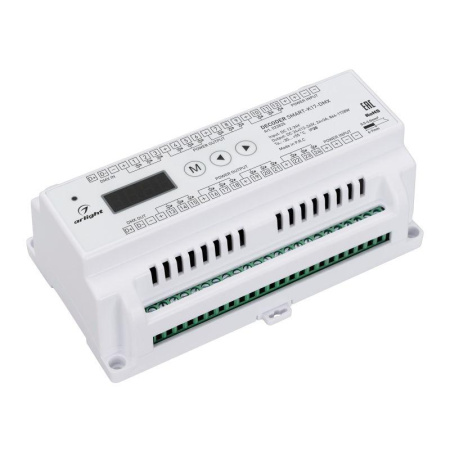 Декодер SMART-K17-DMX (12-24В 24х3А) (IP20 пластик)  023825