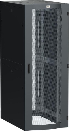 Шкаф серверный 19дюйм LINEA S 48U 800х1000мм перфорированные двери черн.  LS05-48U81-2PP