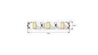 Лента светодиодная стандарт 5630 60 LED/м 12 Вт/м 12В IP20 холод. бел. (уп.5м)  00-00009476 Лента светодиодная стандарт 5630 60 LED/м 12 Вт/м 12В IP20 холод. бел. (уп.5м)  00-00009476