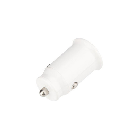 Автозарядка в прикуриватель АЗУ USB-A+USB-C 2.4А бел.  18-2229