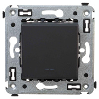 Выключатель 1-кл. СП Avanti "Черный матовый"  4412103