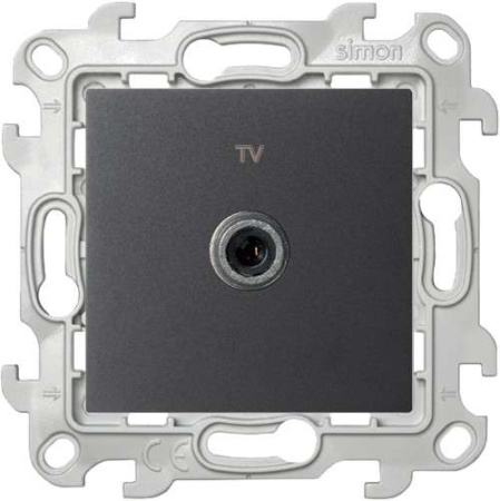 Розетка телевизионная одиночная TV СП  24 IP20 механизм графит  2450477-038