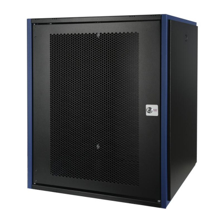 Шкаф настенный 19дюйм 15U 600х600 дв. перф. черн.  DR-620321