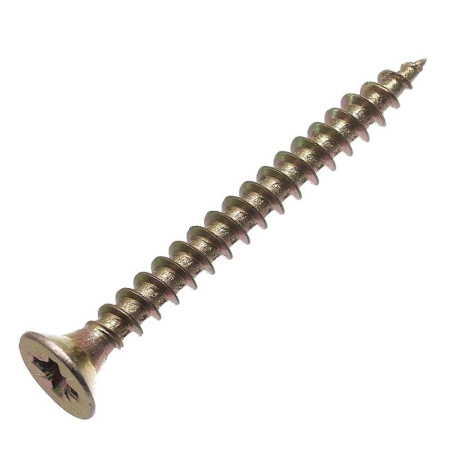 Саморез 4.5х50 универс. цинк (уп.500шт) (бокс) желт.  UTORM2141288