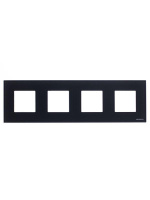 Рамка 4-м 8мод.Zenit антрацит  2CLA227400N1801