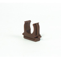 Держатель для труб (клипса) d25мм темн. дерево  АТ-90125-010