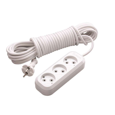 Удлинитель 3х15м без заземл. 10А IP20  MGP129