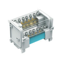 Блок распределительный 2p 5х6мм на DIN-рейку  BD10072