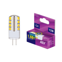 Лампа светодиодная JC G4 1.6Вт 120лм 2700К теплый свет  32365 5