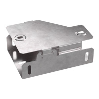 Переходник для лотка левый 100х50х50 с крышкой Стандарт  PR16.0563