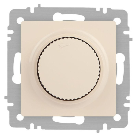 Светорегулятор Accent 6-401-02 поворотный 600Вт 230В IP20 СУ сл. кость  Б0063672