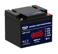 Аккумулятор тяговый лодочный 12В 50А.ч  MB50-12 