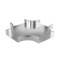 Ответвитель Х-образный 80х300 1.5мм алюм. в комплекте с крепеж. эл. и соед. пластинами для монтажа  ASXM830K