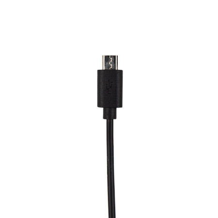 Автозарядка в прикуриватель microUSB (АЗУ) (5В 1000мА) шнур спираль 1.2м черн.  16-0250