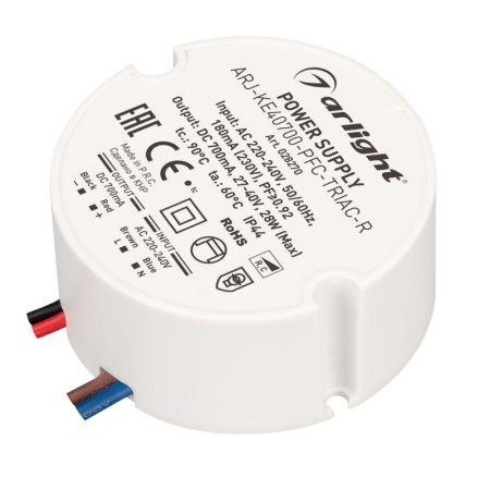 Блок питания ARJ-KE40700-PFC-TRIAC-R 28Вт 700мА IP44 пластик 5 лет  028270