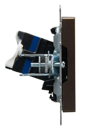 Розетка компьютерная СП RJ45 кат.6 BRITE РК11-БрТБ механизм бронза  BR-K10-2-K45