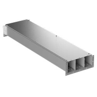 Короб ККБ-3ПО-0.2/0.5-2 2.0мм трехканальный кабельный (рамка 4мм гор. оцинк.; обшивка оцинк.) (дл.2м)  KKB.3PO.25.2020.HDZ/ZN