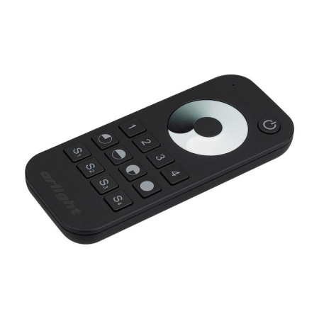 Пульт SMART-R24-DIM Black (4 зоны 2.4G) IP20 пластик  023475
