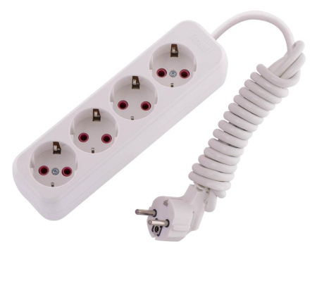 Удлинитель 4х2м с заземл. 16А IP20 Lila  720-0402-401