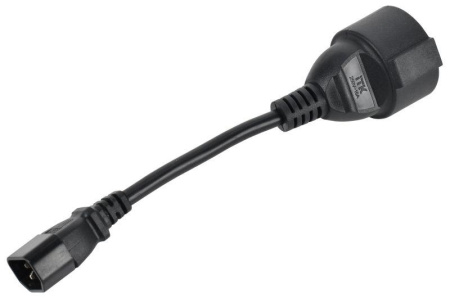 Адаптер PDU 3х1.5 10см с разъемами C14-Schuko  PC-C14D-10CM