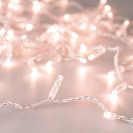 Гирлянда светодиодная ARD-STRING-CLASSIC-1000-CLEAR-100LED-PULSE Rose Gold230В 7Вт IP65  031643