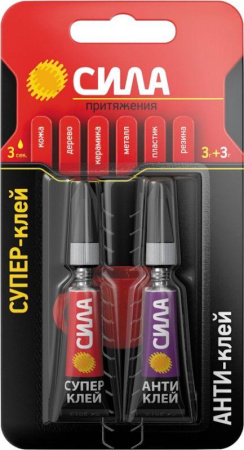 Супер-клей сверхпрочный 3г+антиклей  C0039400