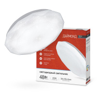 Светильник светодиодный DECO 48Вт 230В 6500К 3120лм 377х73мм ДАЙМОНД  4690612038681