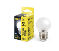 Лампа светодиодная ECO G45 5Вт шар 6500К E27 230В  LLE-G45-5-230-65-E27