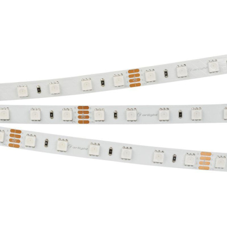 Лента светодиодная RT-B60-10mm 24V RGB 14.4Вт/м IP20 5060 открыт. (уп.5м)  010367(2)