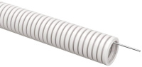 Труба гофрированная ПВХ d50мм с протяжкой бел. (уп.15м) ELASTA  ET-TG21-121-050-015-K01