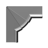 Угол для кабель-канала внутренний изменяемый 110х50 черн.  01051A