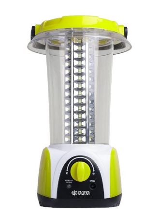 Фонарь аккумуляторный кемпинговый AccuF5-L84-gn 84SMD 0.5Вт 20-450лм аккум. 4В 1.6А.ч IP20 диммер ручка вращающаяся на 180град. зел.  2857682