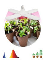 Лампа светодиодная FITO-36W-RB-E27-FOLD 36Вт Е27 4-лепестковая для растений красн./син. спектр  Б0053289