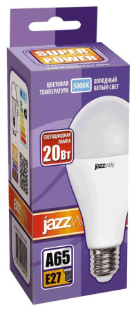 Лампа светодиодная PLED-SP 20Вт A65 5000К холод. бел. E27 230В/50Гц  5009462A