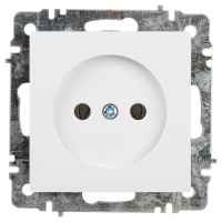 Розетка  Accent 6-201-01 2Р 16А-250В IP20 СУ AL/CU бел.  Б0063653