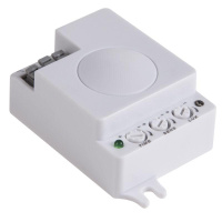 Датчик движения потолочный микроволновый ДДПМ 02 180град. (гориз)/360град. (верт) 1200Вт 10-2000Лк 3-10м 10-900сек 5.8ГГц  11-9217