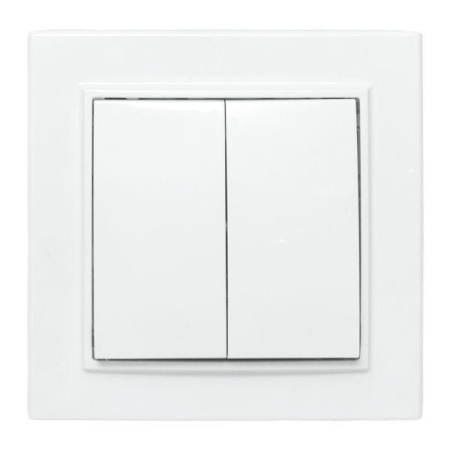 Выключатель 2-кл. СП Минск 10А IP20 бел. Basic  ERV10-023-10