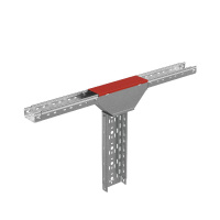 Крышка для ответвителя T-образ. вертикал. переходник 100-600мм с разворотом трассы на 90град. "ПЛЮС" (нижняя часть больше исходной) HD85 КМ PL16097