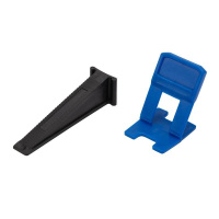 Набор клипс и клиньев для системы выравнивания плитки шов 1.5мм (СВП) (40компл.)  89-0954