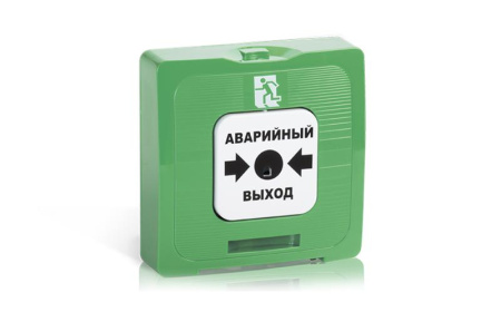 Элемент дистанционного управления ИР 513-10 "АВАРИЙНЫЙ ВЫХОД" зел.  Rbz-122808