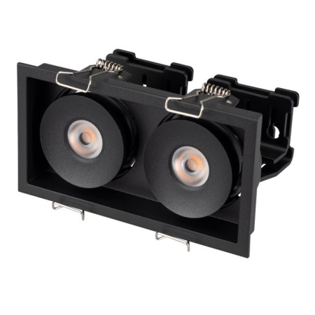 Светильник CL-SIMPLE-S148X80-2X9W DAY4000 (BK 45 DEG) (IP20 металл 3 года)  026877