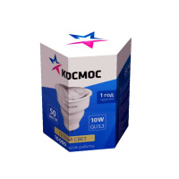 Лампа люминесцентная компакт. 10Вт GU5.3 рефлектор 2700К  lksm10wGU5.3220v2700