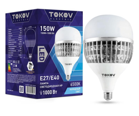 Лампа светодиодная 150Вт HP 6500К E40/E27 176-264В  TKE-HP-E40/E27-150-6.5K