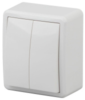 Выключатель 2-кл. ОП  Эксперт 10А IP20 11-1204-01 250В 10AX бел.  Б0020663