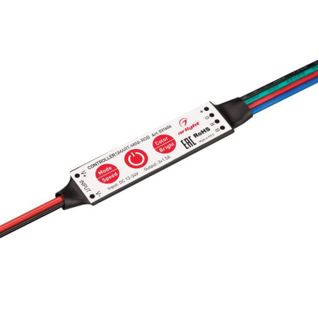 Контроллер SMART-MINI-RGB (12-24В 3х1.5А) (IP20 пластик)  031606