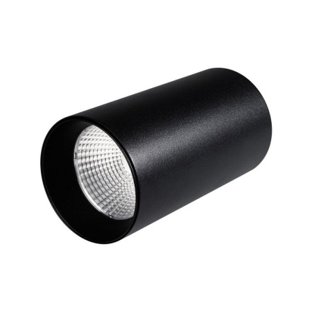 Светильник SP-Polo-R85-1-15W Warm White 40deg Black Black Ring IP20 накладной метал.  022951