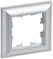 Рамка 1-м BRITE РУ-1-Бр алюм./алюм.  BR-M12-12-K47