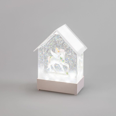 Светильник светодиодный декоративный "Единорог" 1LED тепл. бел. 0.51Вт IP65 с конфетти и мелодией USB  501-186