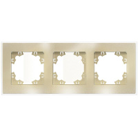Рамка 3-м Афина стеклянная зол. UNIVersal 2292